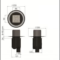 Товар: Душевой трап Berges Platz Uno 100x100 с решеткой Хром матовый арт-090069 - фото 6 Душевой трап Berges Platz Uno 100x100 с решеткой Хром матовый арт-090069 — фото 6, Трапы для душа