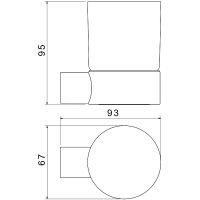 Стакан для зубных щеток Aquatek Лира Хром арт-AQ4404CR — фото 2, Стаканы для зубных щеток