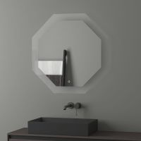 Зеркало Evoform Ledshine 80x80 с подсветкой 25.5 W - сенсорный выключатель - нейтральный белый свет арт-BY 2605 — фото 2, Зеркала в ванную комнату