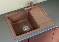 Кухонная мойка Florentina Липси-650 Мокко арт-20.125.C0650.303 — фото 3, Кухонные мойки