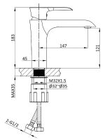 Смеситель для раковины Vincea Esse Хром арт-VBF-1E1CH — фото 11, Смесители для раковины