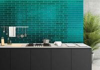 Керамическая плитка TAU Ceramica Maiolica Gloss Seagreen настенная 7,5х30 см арт-02985-0004 — фото 2, Керамическая плитка