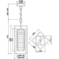 Подвесной светильник Maytoni Neoclassic Tening Хром арт-MOD060PL-01CH — фото 4, Подвесные светильники