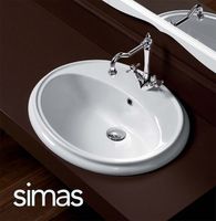 Раковина Simas Arcade 61 Белая арт-AR859bi*1 — фото 4, Раковины встраиваемые сверху