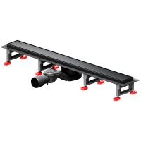 Душевой лоток AM.PM MasterFlow 70 с Черной матовой решеткой / под плитку Tile арт-W01SC-U11-070-04BM — фото 3, Душевые лотки