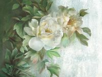 Фреска Ortograf Flower Dreams 31644 Фактура бархат FX Флизелин (3,6*2,7) Зеленый/Голубой, Цветы арт-31644 (бархат FX) — фото 2, Фрески