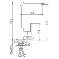 Смеситель для кухни Frap H73 Хром арт-F4073 — фото 12, Смесители для кухни