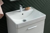 Тумба с раковиной Aquanet Ирис new 80 подвесная Белый глянец арт-312430 — фото 11, Тумбы с раковиной