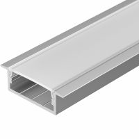 Профиль алюминиевый Arlight встраиваемый Серебристый арт-016186 — фото 1, Профили для светодиодных лент