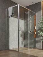 Душевой уголок Orange 140x80 профиль Хром стекло прозрачное арт-E23-14080TCR — фото 4, Прямоугольные душевые уголки