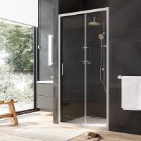 Душевая дверь AM.PM Gem Solo 110 профиль Хром матовый стекло прозрачное арт-W90G-110-1-195MT — фото 2, Раздвижные душевые двери