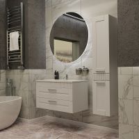 Тумба с раковиной SanVit Турин-2 120 подвесная Белая арт-kturin2120 — фото 3, Тумбы с раковиной