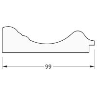 Зеркало Evoform Exclusive 89х59 с фацетом в багетной раме - Травленое золото 99 мм арт-BY 3418 — фото 6, Зеркала в ванную комнату