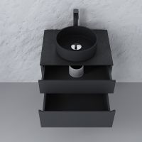 Тумба под раковину Raval Decent 60 подвесная Антрацит арт-Dec.01.60/A/RL — фото 5, Тумбы под раковину