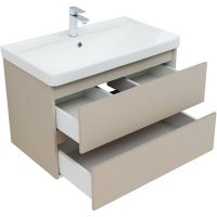 Тумба под раковину Aquanet Вега 2.0 80 подвесная Бежевая арт-337943 — фото 5, Тумбы под раковину