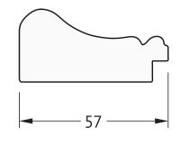Зеркало Evoform Definite 74х54 в багетной раме - Беленый дуб 57 мм арт-BY 0796 — фото 5, Зеркала в ванную комнату