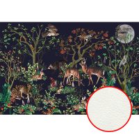 Фреска Ortograf Miracle 33848 Фактура флок FLK Флизелин (4,5*3) Синий/Разноцветный, Деревья/Животные/Птицы арт-33848 (флок FLK) — фото 1, Фрески