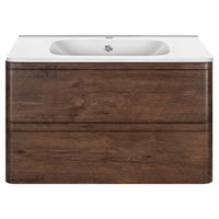 Тумба под раковину Vincea Vico подвесная R.Wood арт-VMC-2V800RW — фото 1, Тумбы под раковину