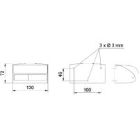 Держатель туалетной бумаги Nofer Classic Нержавеющая сталь матовая арт-05013.S — фото 5, Держатели туалетной бумаги