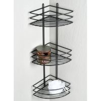 Полка корзина Fixsen угловая Черная арт-FX-710B-3 — фото 2, Полки для ванной и душа