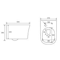 Унитаз Vincea Arco Rimless подвесной с сиденьем Микролифт арт-VT1-36 — фото 6, Подвесные унитазы