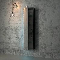 Зеркальный шкаф Континент Eltoro black LED 36 с подсветкой Черный арт-МВК112 — фото 3, Пеналы для ванной комнаты