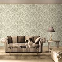 Обои Prima Italiana Legenda Винил на флизелине (1,06*10) Бежевый/Серебряный, Дамаск арт-80129 — фото 5, Обои для стен