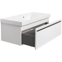 Тумба под раковину La Fenice Elba 100 подвесная Белая матовая арт-FNC-01-ELB-B-100 — фото 3, Тумбы под раковину