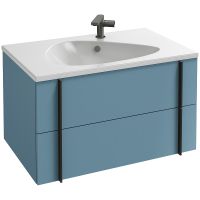 Тумба под раковину Jacob Delafon Nouvelle Vague 80 подвесная Аквамарин арт-EB3030-G91 — фото 1, Тумбы под раковину