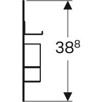 Комплект магнитной доски Geberit Acanto Белый матовый арт-500.649.01.2 — фото 4, Комплектующие для мебели в ванной
