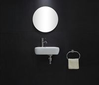 Раковина CeramaLux 45 Белая арт-9275R — фото 4, Раковины подвесные