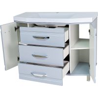 Товар: Тумба с раковиной Misty Терра 110 Серая матовая арт-УТ000011434 - фото 2 Тумба с раковиной Misty Терра 110 Серая матовая арт-УТ000011434 — фото 2, Тумбы с раковиной