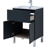 Тумба под раковину Aquanet Алвита New 60 Антрацит арт-277547 — фото 7, Тумбы под раковину