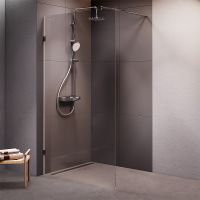 Душевая перегородка AM.PM X-Joy 110 профиль Хром матовый стекло прозрачное арт-W94UWI-110-F1-MTE — фото 1, Душевые перегородки