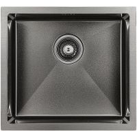 Кухонная мойка Paulmark Gerberg 48 Uni Вороненая сталь арт-PM254844-GM — фото 1, Кухонные мойки