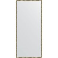 Зеркало Evoform Definite 147х67 в багетной раме - Серебряный бамбук 24 мм арт-BY 0762 — фото 1, Зеркала в ванную комнату