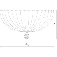 Потолочный светильник Divinare Lianto Прозрачный Хром арт-4010/02 PL-3 — фото 4, Накладные светильники