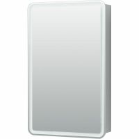 Зеркальный шкаф Aquanet Оптима 50 с подсветкой Белый арт-311859 — фото 3, Зеркальные шкафы в ванную