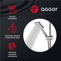 Ручной душ Agger Fresh Хром арт-AHS04 — фото 2, Лейки для душа