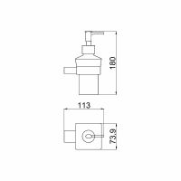Дозатор для жидкого мыла Allen Brau Infinity Хром арт-6.21006-00 — фото 3, Дозаторы