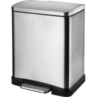 Ведро для мусора WeltWasser WW ME Lassy MT 12L Хром матовый арт-10000006128 — фото 1, Мусорные ведра