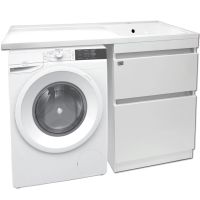 Тумба под раковину Alcora Eternity 120 Белая арт-47705 — фото 2, Тумбы под раковину