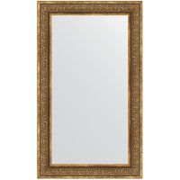 Зеркало Evoform Definite 123х73 в багетной раме - Вензель бронзовый 101 мм арт-BY 3223 — фото 1, Зеркала в ванную комнату