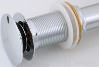 Донный клапан Frap click-clack Хром арт-F65 — фото 3, Донные клапаны