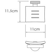 Мыльница WasserKRAFT Tauber Никель арт-K-64429 — фото 5, Мыльницы