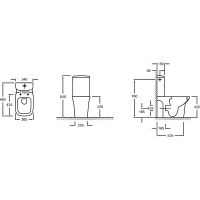 Унитаз компакт Jacob Delafon Vox без бачка и сиденья арт-UJN102-00 — фото 4, Напольные унитазы