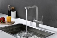 Смеситель для кухни Paulmark Serpentine Графит арт-Se213222-DG — фото 3, Смесители для кухни