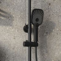 Душевая система Grossman Advans Черная матовая арт-500.K35.09.210 — фото 6, Душевые стойки