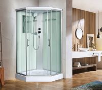 Душевая кабина WeltWasser WW500 Nesse 1002 100x100 профиль Хром стекло прозрачное арт-10000003281 — фото 4, Душевые кабины