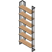 Товар: Стеллаж Sanflor Тетрис 2000 69 Дуб крафт золотой Черный муар арт-С20868 - фото 2 Стеллаж Sanflor Тетрис 2000 69 Дуб крафт золотой Черный муар арт-С20868 — фото 2, Стеллажи для ванной комнаты